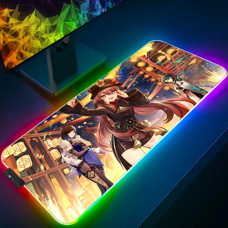 HD Print Anime Mouse Pad LED Computer Genshin Impact Hu Tao Gamer Mousepad Kawaii Girl Gaming Keyboard Pad RGB PC Cute Mice Mat
HD Print Anime Mouse Pad LED Computer Genshin Impact Hu Tao Gamer Mousepad Kawaii Girl Gaming Keyboard Pad RGB PC Cute Mice Mat