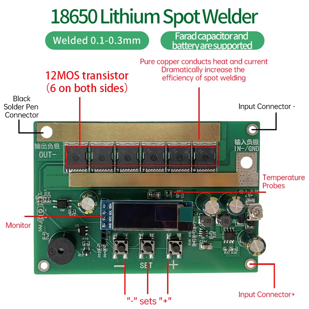 18650 Lithium Battery Spot Welding Machine DIY Portable 5V 12V Battery Storage Spot Welder Pen PCB Circuit Board Welding Tools
18650 Lithium Battery Spot Welding Machine DIY Portable 5V 12V Battery Storage Spot Welder Pen PCB Circuit Board Welding Tools