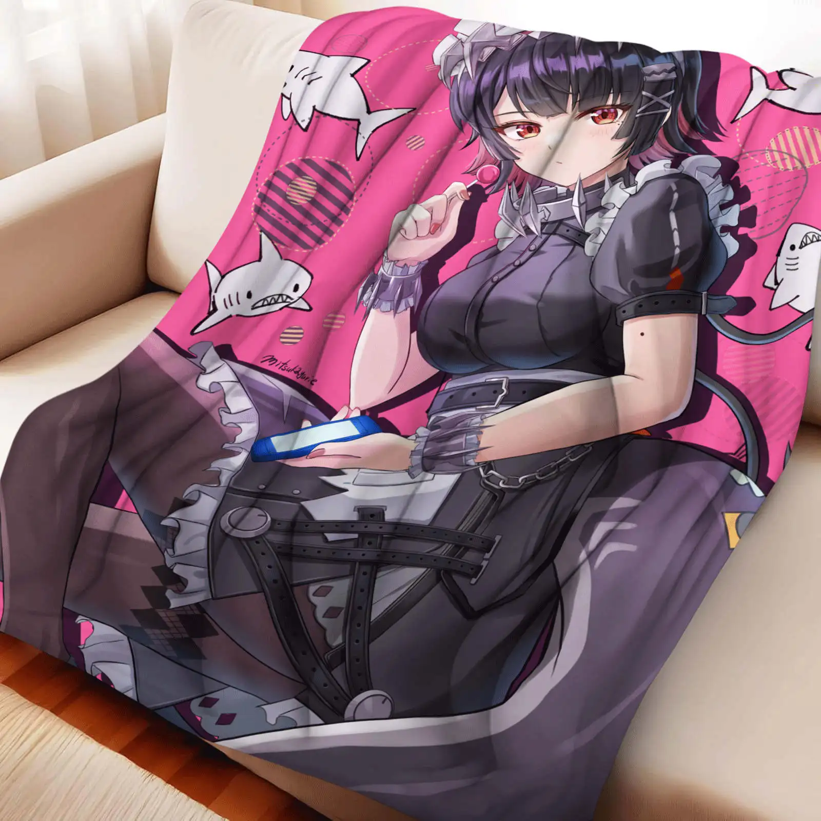 Cartoon Ellen Joe Flannel Blanket Cover Genshin Ganyu Keqing Soft Anime Blanket Multifunctional Decor Home Universal Blankets
Cartoon Ellen Joe Flannel Blanket Cover Genshin Ganyu Keqing Soft Anime Blanket Multifunctional Decor Home Universal Blankets