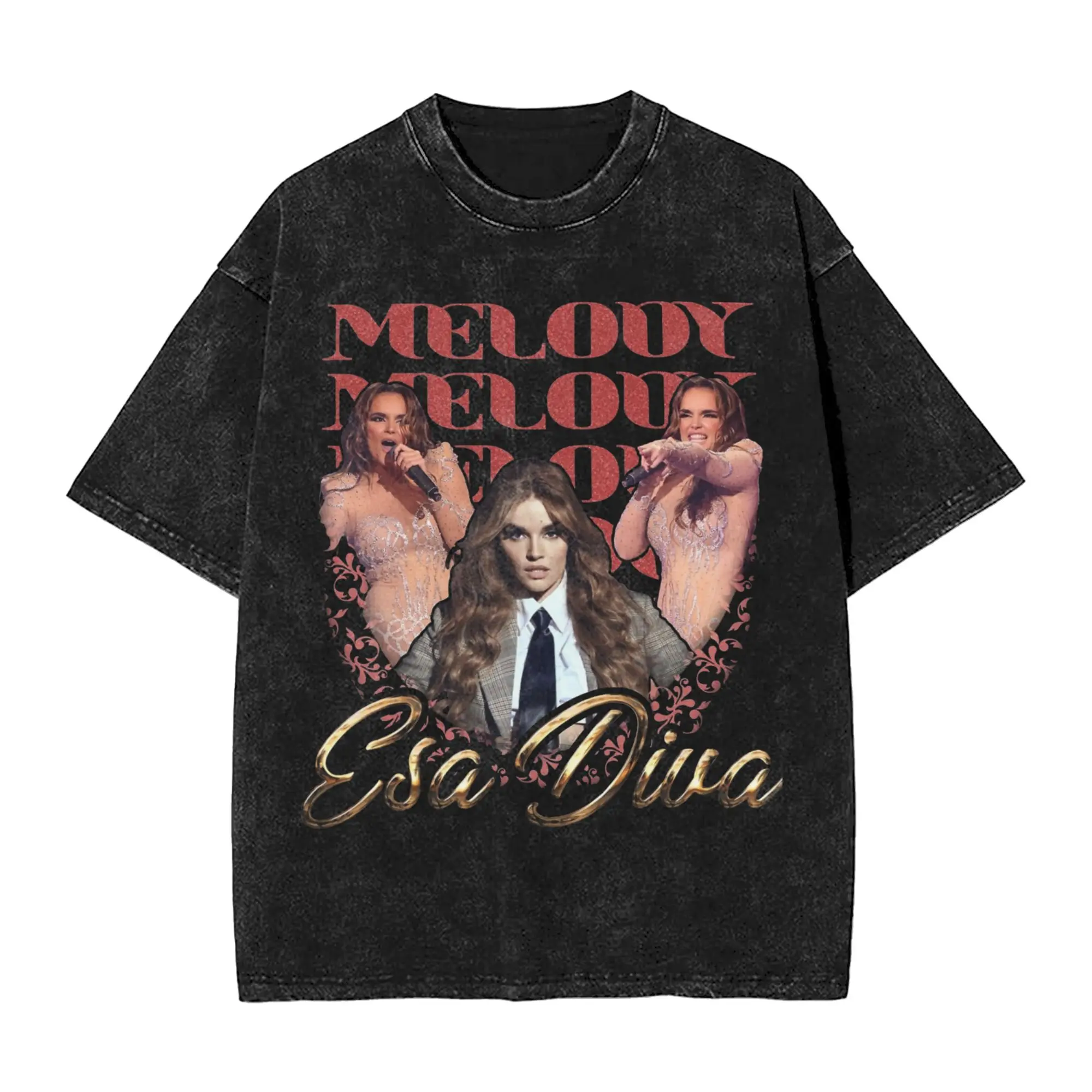 Women Men Melody That diva Spain Eurovisions 2025 Song Contest Shirt Printed Cotton Washed Retro T-Shirts
Women Men Melody That diva Spain Eurovisions 2025 Song Contest Shirt Printed Cotton Washed Retro T-Shirts