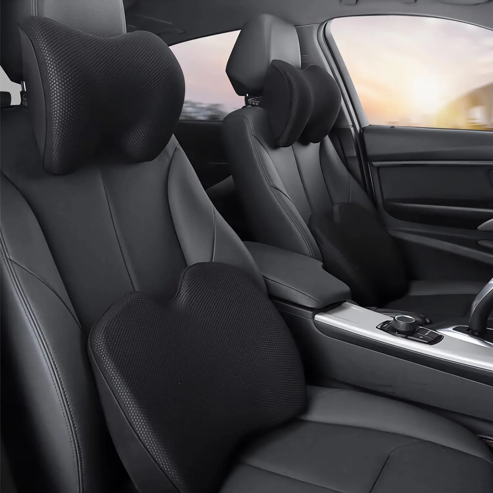 Memory Foam Car Headrest And Lumbar Support Pillow Set With Breathable Removable Cover Ergonomic Design
Memory Foam Car Headrest And Lumbar Support Pillow Set With Breathable Removable Cover Ergonomic Design