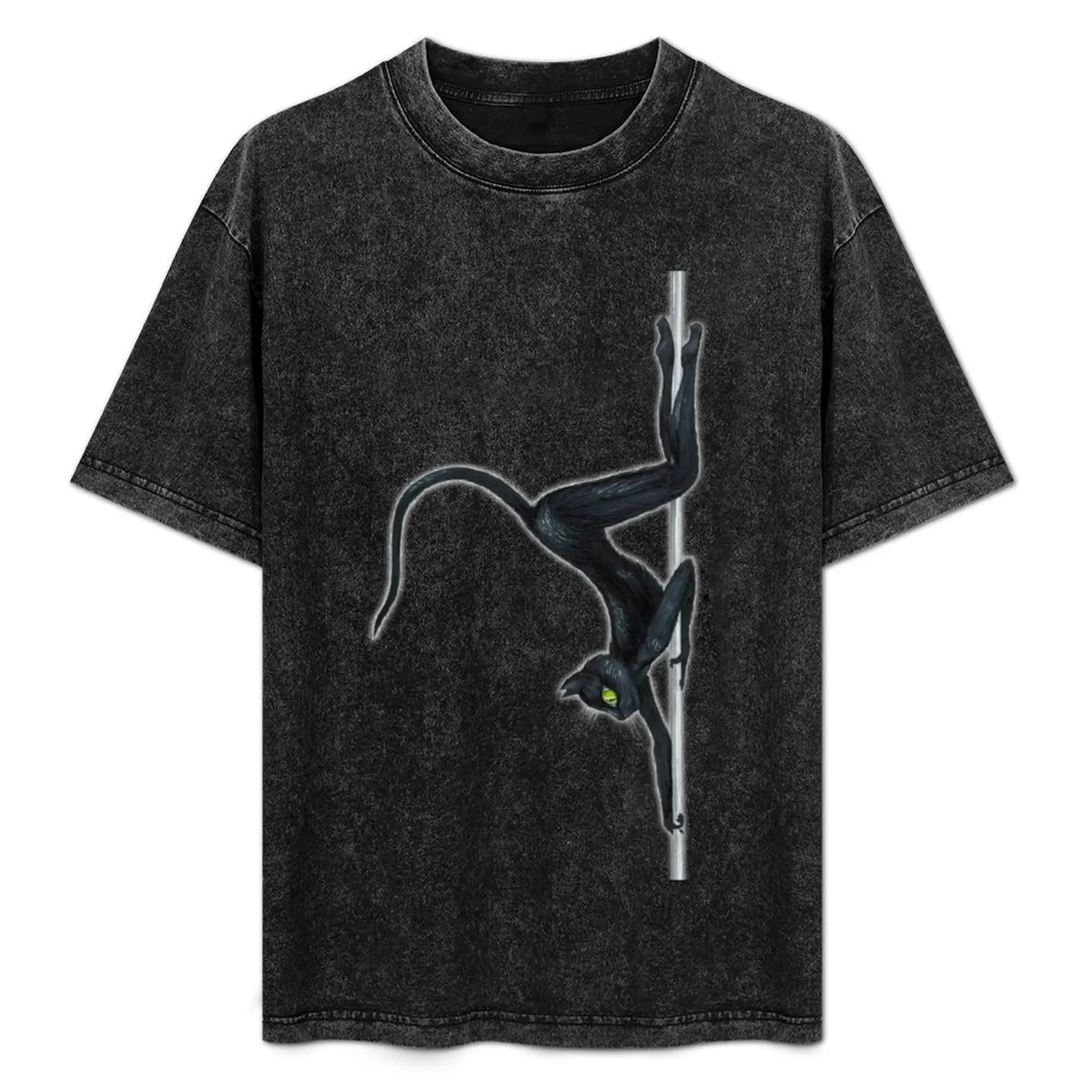 Poletober 28 - Black Cat T-Shirt Outdoor Work Short Sleeve Top
Poletober 28 - Black Cat T-Shirt Outdoor Work Short Sleeve Top