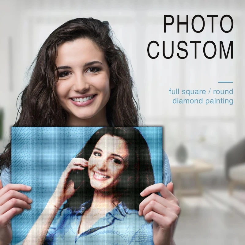 Custom Diamond Art Painting Kits Full Drill for Adults Personalized Photo for Your Family Kids Cats Dog Customized Diamond Paint
Custom Diamond Art Painting Kits Full Drill for Adults Personalized Photo for Your Family Kids Cats Dog Customized Diamond Paint
