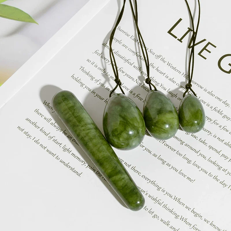 Green Phoenix Jade Yoni Egg Set Natural Jade Eggs Women Kegel Exerciser Vaginal Muscles Tightening Ball Yoni Wand Jade Massager
Green Phoenix Jade Yoni Egg Set Natural Jade Eggs Women Kegel Exerciser Vaginal Muscles Tightening Ball Yoni Wand Jade Massager