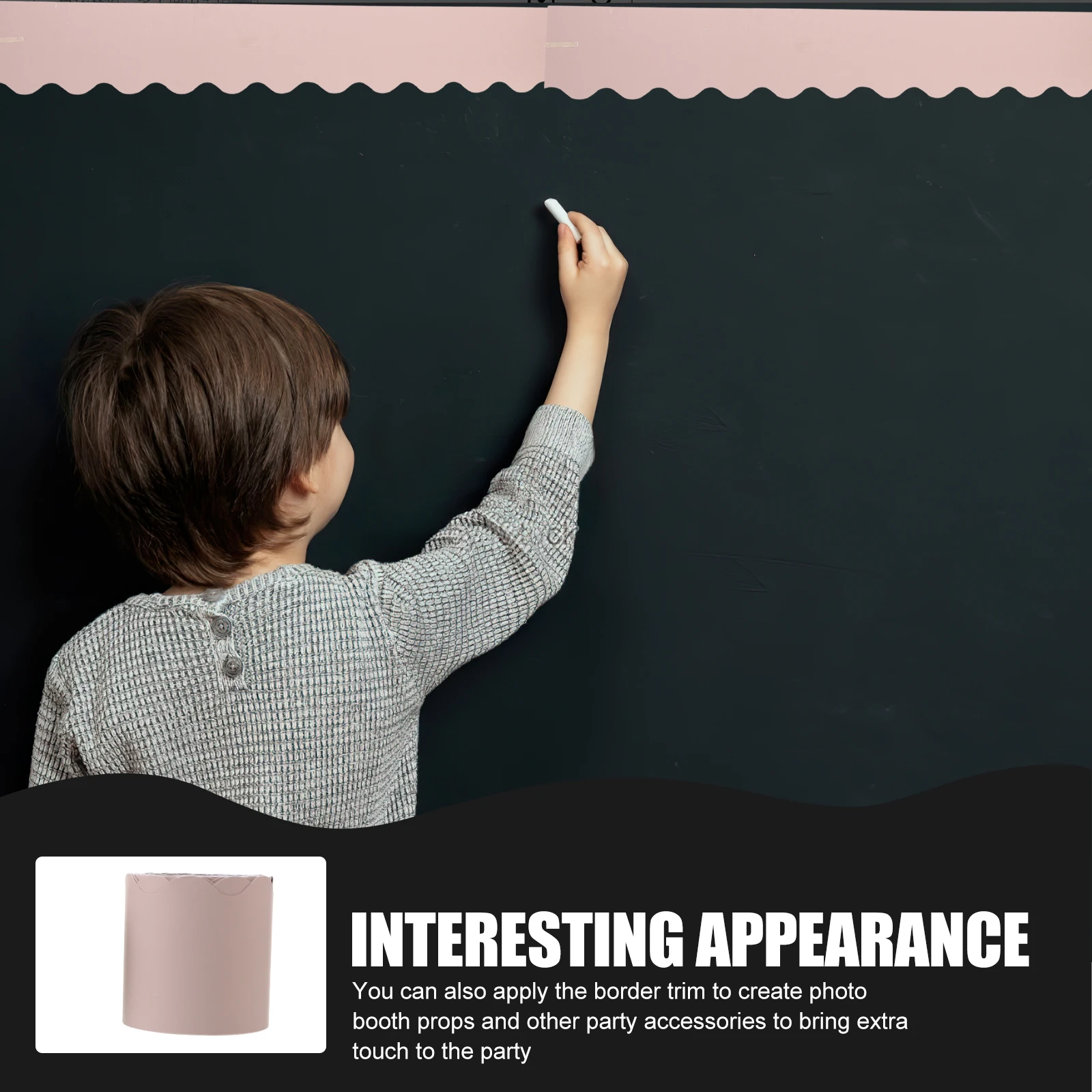 2 Rolls Bulletin Board Border Paper Scalloped Trim Decor For Classroom Chalkboard Whiteboard Wear-Resistant Cartoon Border
2 Rolls Bulletin Board Border Paper Scalloped Trim Decor For Classroom Chalkboard Whiteboard Wear-Resistant Cartoon Border