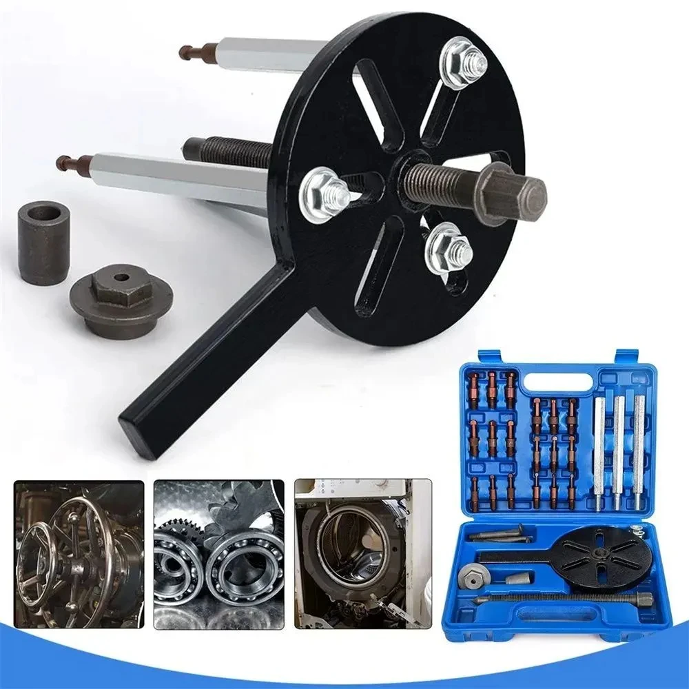 Universal Bearing Pull Kit 3 Jaw Gear Puller Bearing Separator Three-jaw Puller Man Inner Bore Bearing Exiter Disassembly Tool
Universal Bearing Pull Kit 3 Jaw Gear Puller Bearing Separator Three-jaw Puller Man Inner Bore Bearing Exiter Disassembly Tool