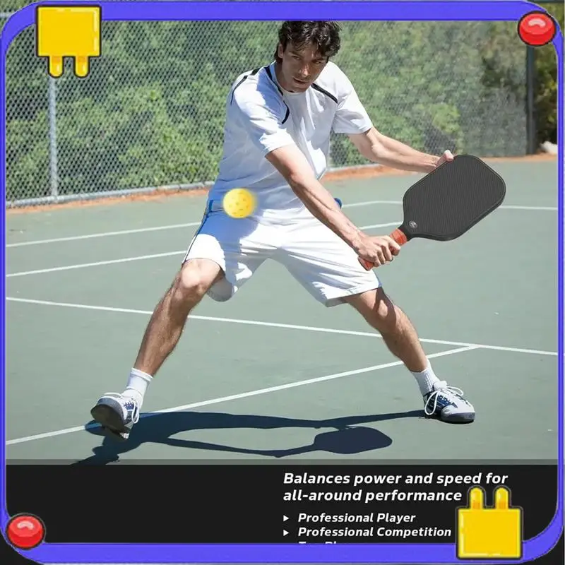 16MM Pickleball Paddle 3K Carbon Fiber Surface PP Honeycomb Core Enhanced Power Anti-Slip Hand Grip Paddle
16MM Pickleball Paddle 3K Carbon Fiber Surface PP Honeycomb Core Enhanced Power Anti-Slip Hand Grip Paddle