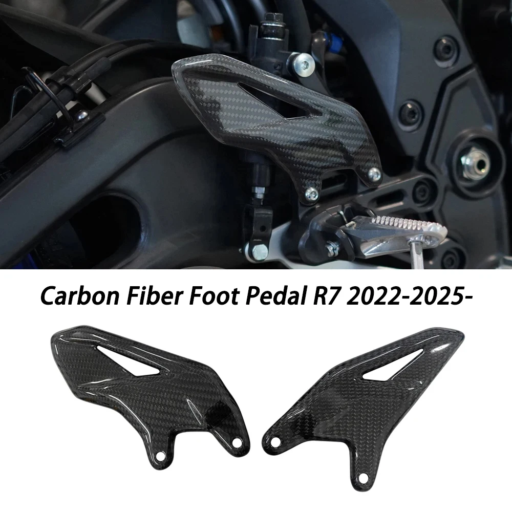 Carbon Fiber Motorcycle Heel Guard Plates Foot Rests Fit for Yamaha R7 2022-2025
Carbon Fiber Motorcycle Heel Guard Plates Foot Rests Fit for Yamaha R7 2022-2025