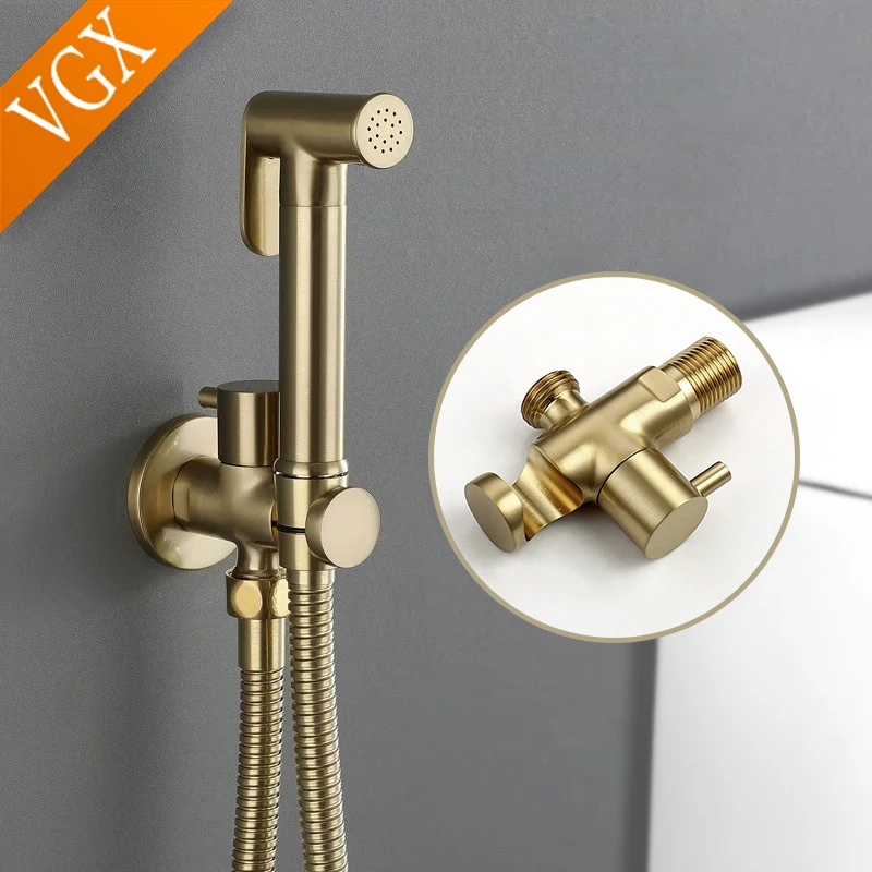 VGX Bidet Faucets Single Cold Handheld Bidet Sprayer Set Toilet Crane Round Hand Sprayer Bathroom Shattaf Hygienic Shower
VGX Bidet Faucets Single Cold Handheld Bidet Sprayer Set Toilet Crane Round Hand Sprayer Bathroom Shattaf Hygienic Shower