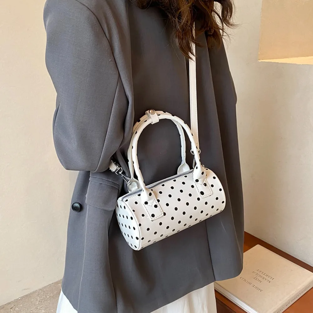 Fashion Handbag Shoulder Bag Polka Dot Barrel Shape Crossbody Bag PU Leather Tote Bag Women
Fashion Handbag Shoulder Bag Polka Dot Barrel Shape Crossbody Bag PU Leather Tote Bag Women