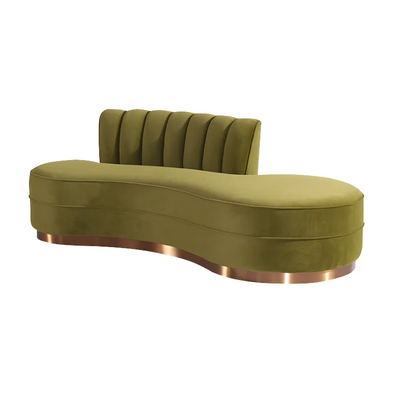 Modern light luxury fabric curved sofa hotel beauty shop reception negotiation lounge area furniture special-shaped sofa
Modern light luxury fabric curved sofa hotel beauty shop reception negotiation lounge area furniture special-shaped sofa