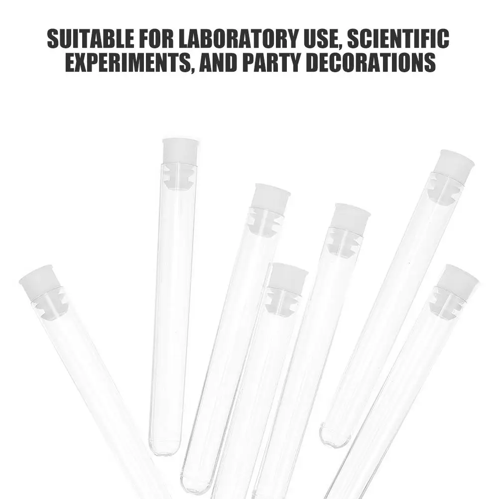 50pcs Disposable Test Tubes Plastic Vials Clear Tubes with Caps for Laboratory Storage SampleCollection TeachingEquipment
50pcs Disposable Test Tubes Plastic Vials Clear Tubes with Caps for Laboratory Storage SampleCollection TeachingEquipment