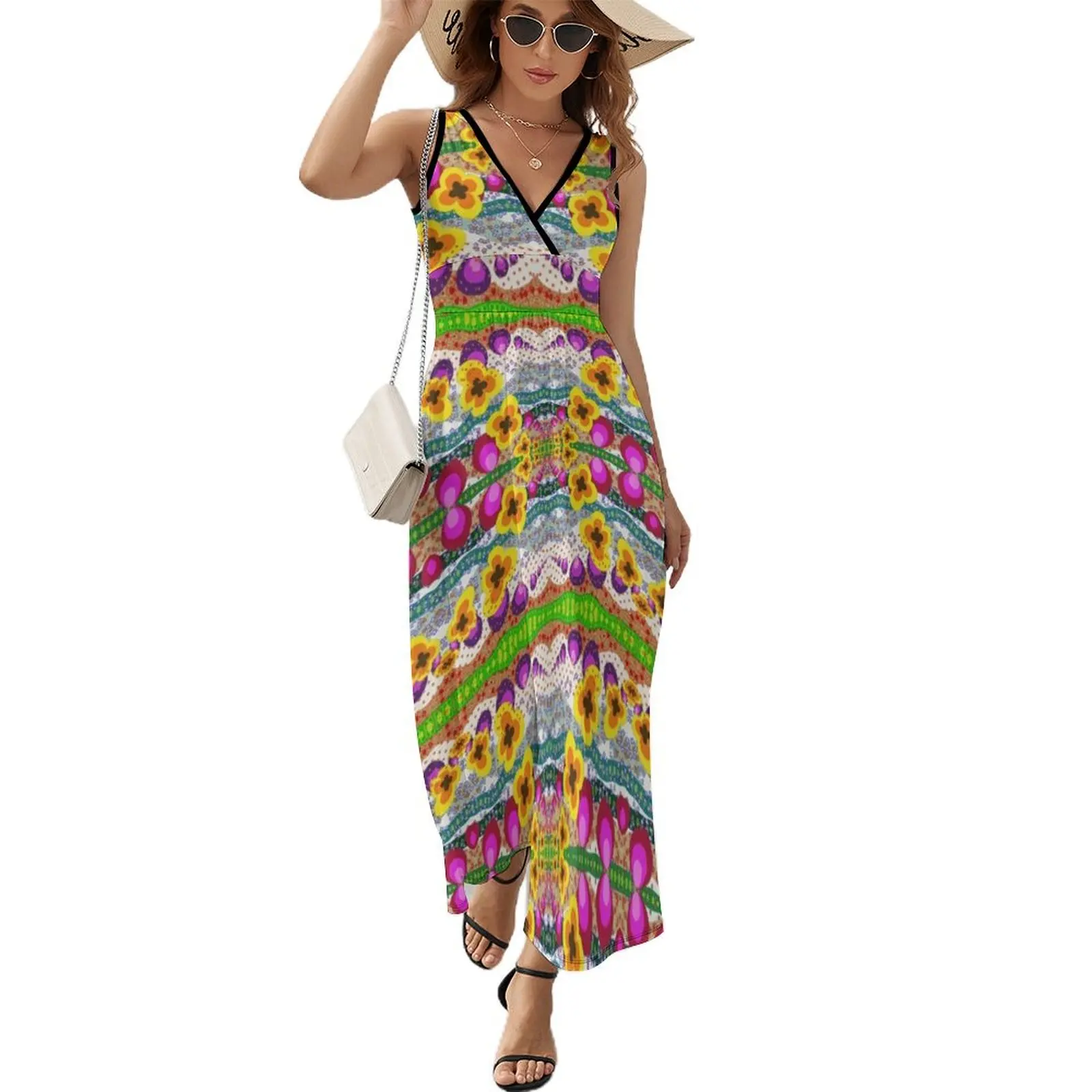Retro flowers and stripes Short-Sleeved Dress dress dresses Female clothing birthday dresses for women Women long dress
Retro flowers and stripes Short-Sleeved Dress dress dresses Female clothing birthday dresses for women Women long dress