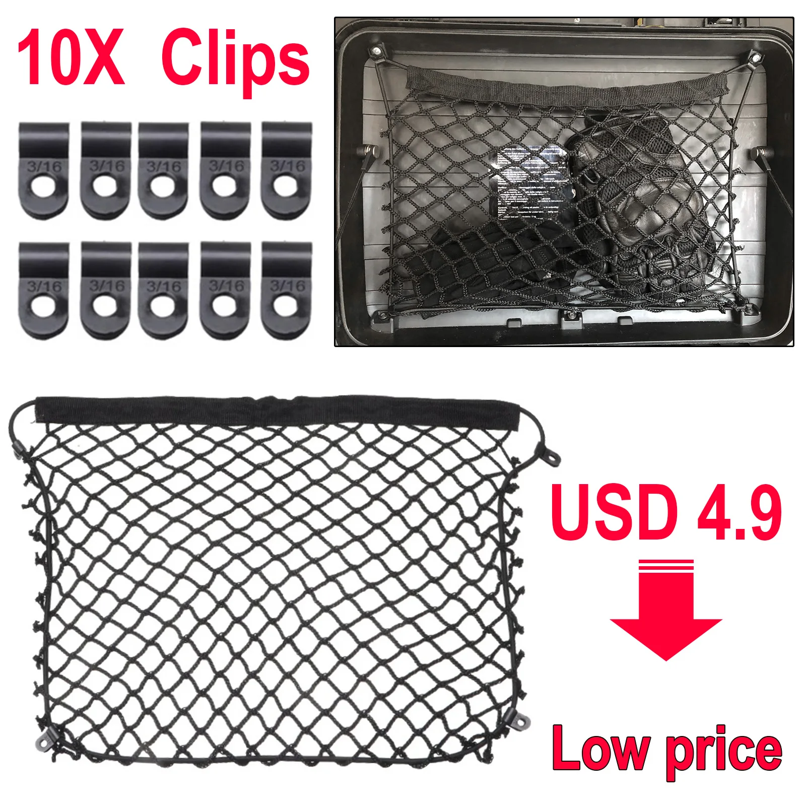 FOR BMW F750GS F650GS R700GS R850GS Motorcycle Luggage Storage Cargo Mesh Net Organizer Top Case Trunk Panniers with Hooks
FOR BMW F750GS F650GS R700GS R850GS Motorcycle Luggage Storage Cargo Mesh Net Organizer Top Case Trunk Panniers with Hooks