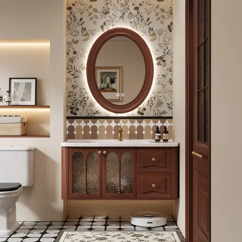 Vanity Wooden Bathroom Cabinet Corner Floating Natural Vintage Bathroom Cabinets Makeup Luxury Modern Gabinete Home Furniture
Vanity Wooden Bathroom Cabinet Corner Floating Natural Vintage Bathroom Cabinets Makeup Luxury Modern Gabinete Home Furniture