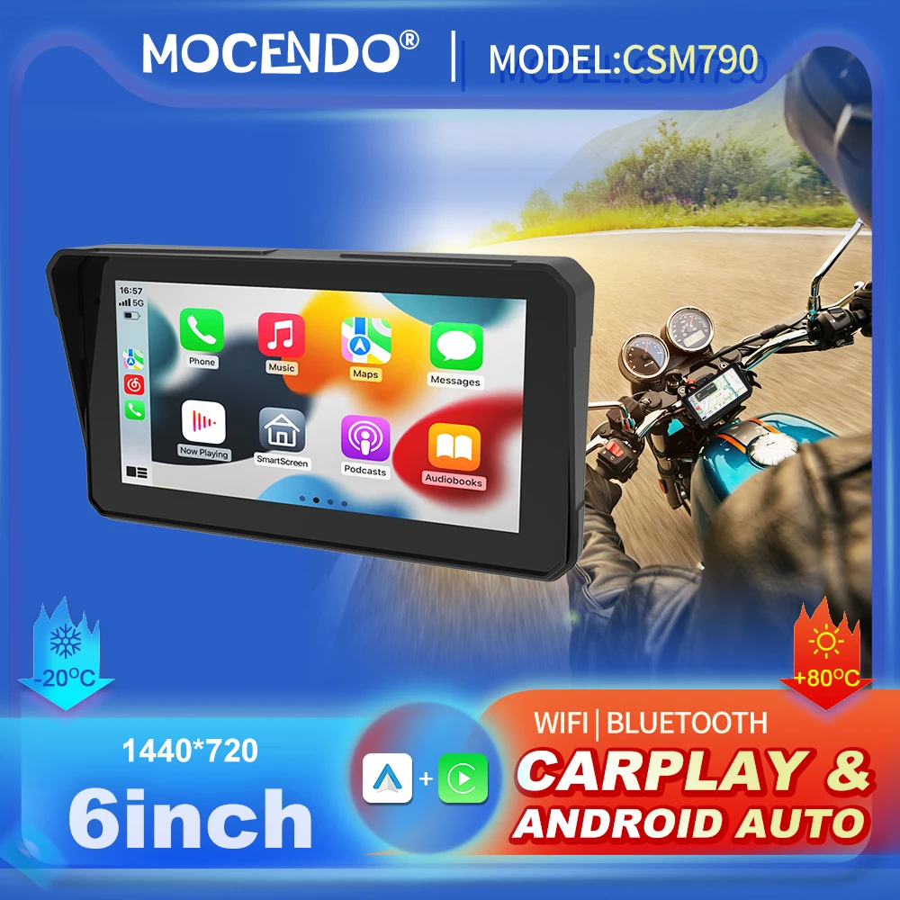 6 Inch Portable Motorcycle GPS Navigation Waterproof Display IPX8 Wireless Apple Carplay Moto Linux System Screen for Bikers
6 Inch Portable Motorcycle GPS Navigation Waterproof Display IPX8 Wireless Apple Carplay Moto Linux System Screen for Bikers