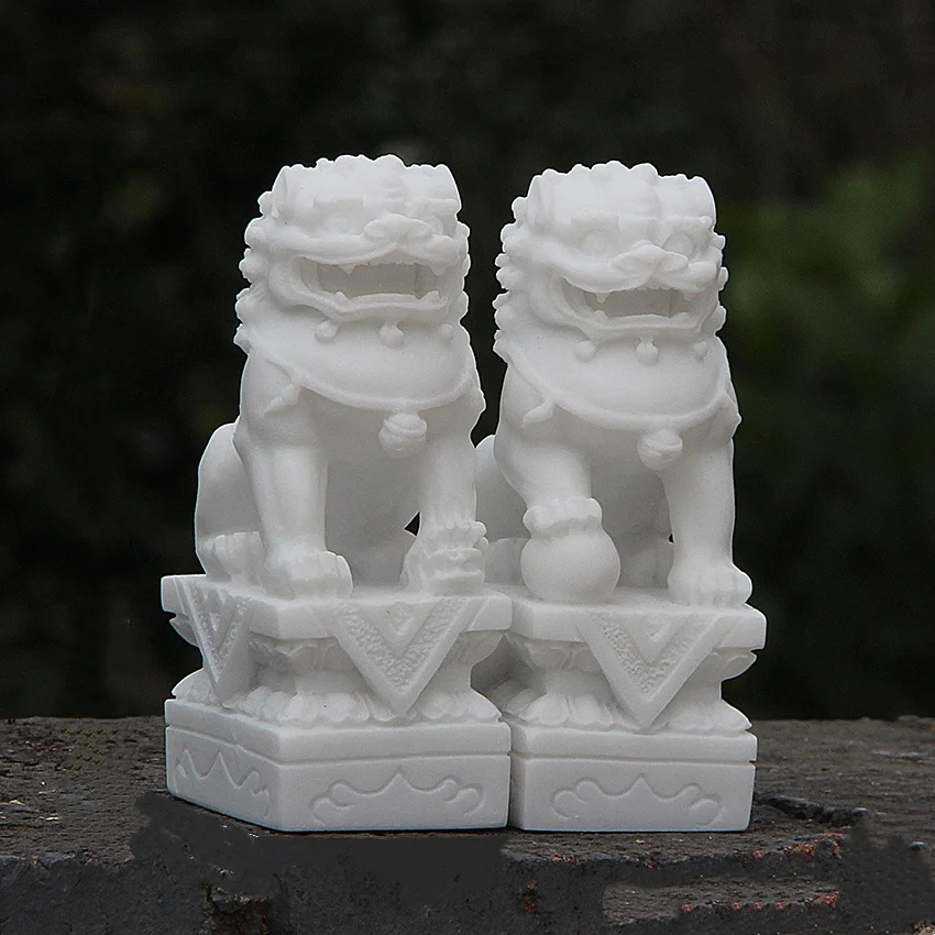 Chinese Foo Dogs Pair Guardian Lion Statues Feng Shui Protector Ornaments Home Decoration modern exquisite handicraft
Chinese Foo Dogs Pair Guardian Lion Statues Feng Shui Protector Ornaments Home Decoration modern exquisite handicraft