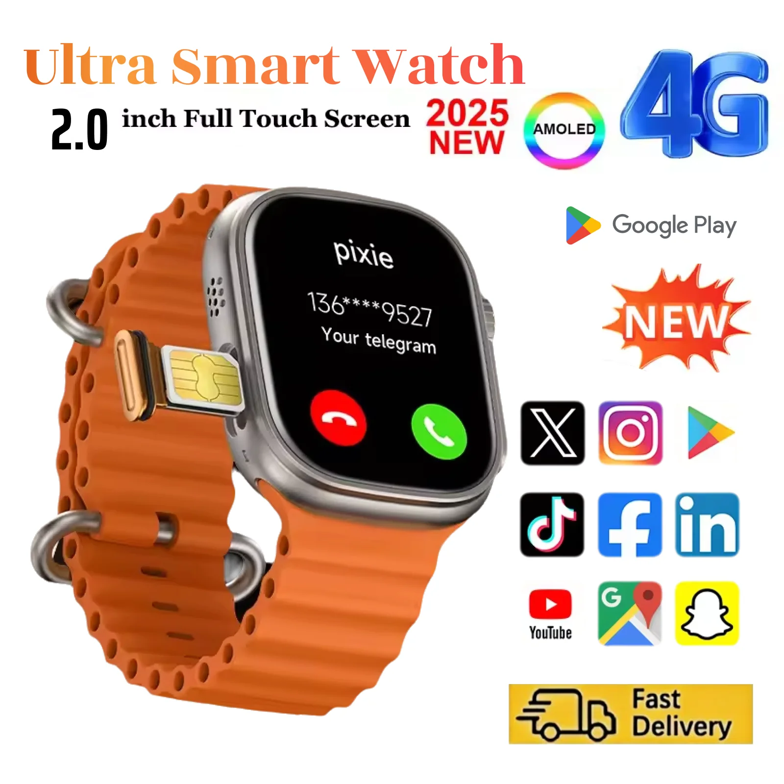 Su7 5G Сетевая SIM-карта 2,1 дюйма Amoled GPS WIFI Смарт-часы с глобальным вызовом Мужские умные часы Ultra S10 Android 9.0
Su7 5G Сетевая SIM-карта 2,1 дюйма Amoled GPS WIFI Смарт-часы с глобальным вызовом Мужские умные часы Ultra S10 Android 9.0