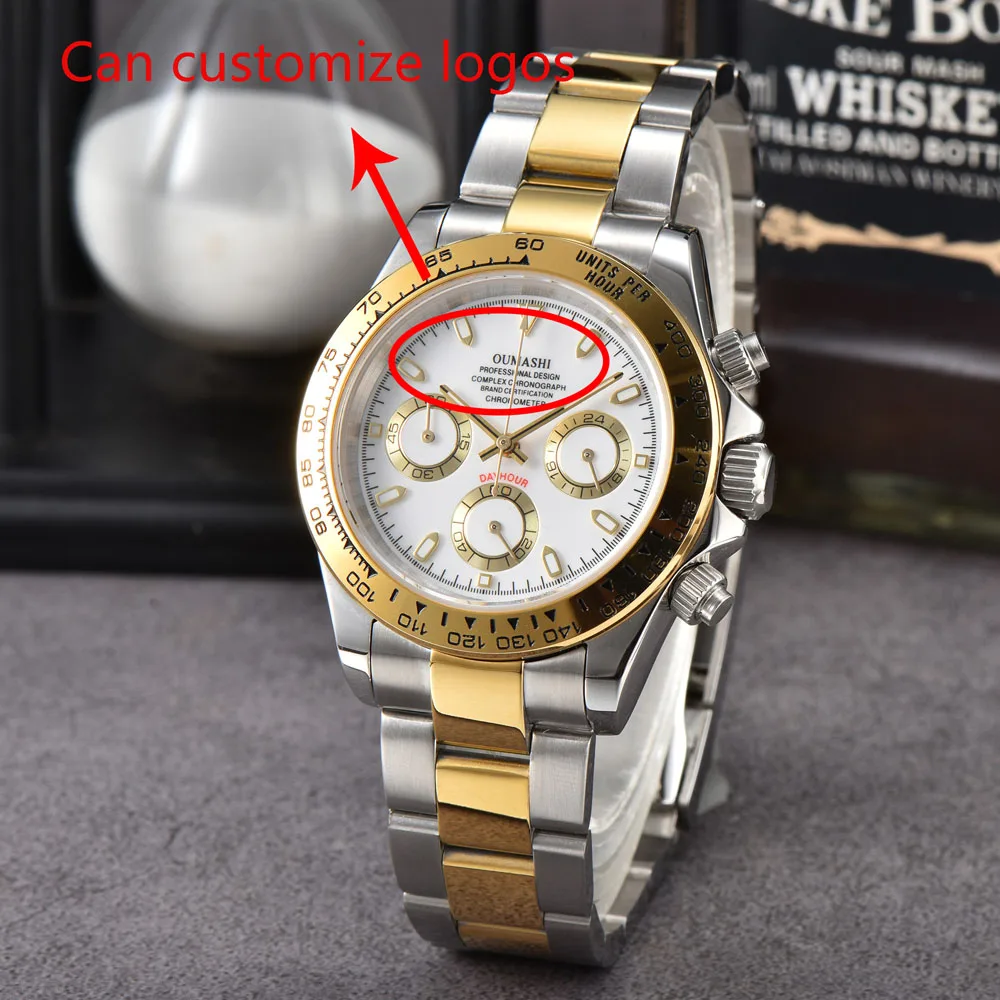 39mm high-end luxury VK63 quartz wristwatches for men panda type luminous chronograph reloj with Japanese VK63 quartz movement
39mm high-end luxury VK63 quartz wristwatches for men panda type luminous chronograph reloj with Japanese VK63 quartz movement
