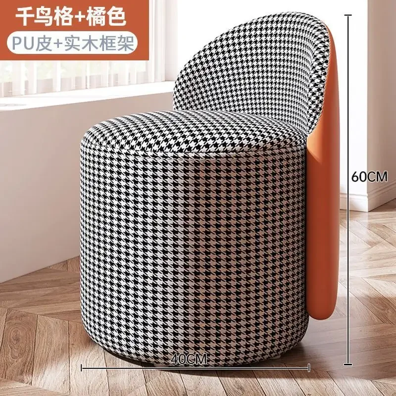Nordic Simple Makeup Chair Dressing Stools Light Luxury Chairs for Home Bedroom Chairs Girls Round Stool Small Backrest Ottomans
Nordic Simple Makeup Chair Dressing Stools Light Luxury Chairs for Home Bedroom Chairs Girls Round Stool Small Backrest Ottomans
