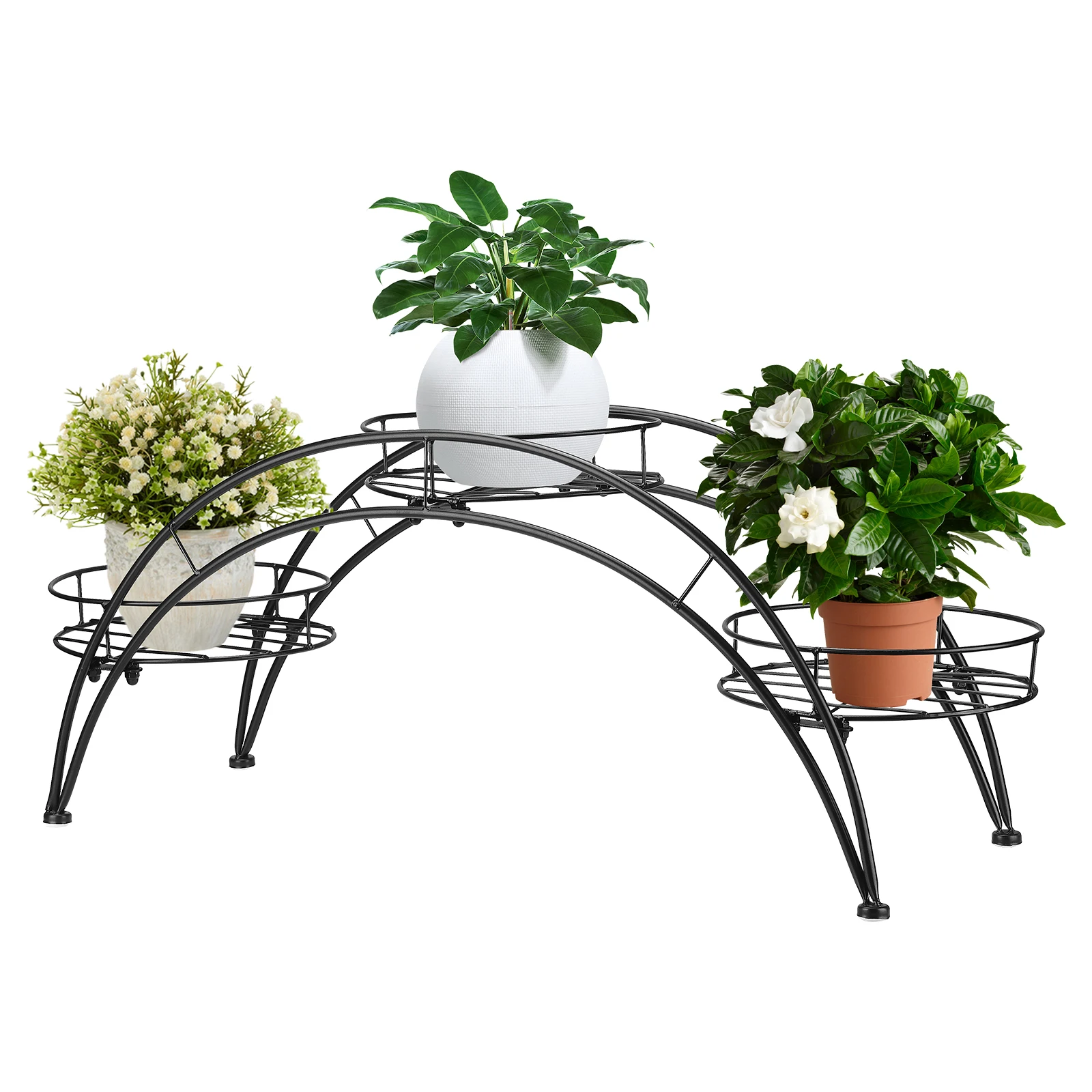 Arched Flower Pot Stand Easy To Install Sturdy Metal Iron Plant Display Shelf Garden Yard Home Balcony Decoration
Arched Flower Pot Stand Easy To Install Sturdy Metal Iron Plant Display Shelf Garden Yard Home Balcony Decoration