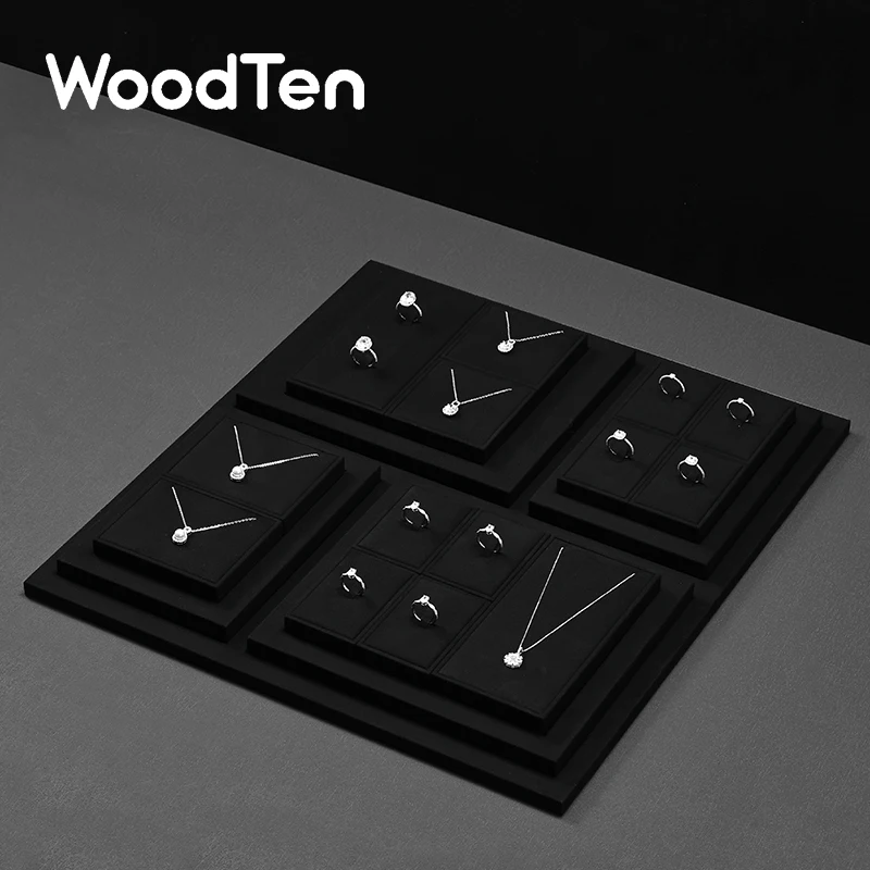 WoodTen черный реквизит для демонстрации ювелирных изделий, полка для ювелирных изделий из микрофибры, кольцо, серьги, ожерелье, подвеска, подставка для ювелирных изделий, набор Oirganizer
WoodTen черный реквизит для демонстрации ювелирных изделий, полка для ювелирных изделий из микрофибры, кольцо, серьги, ожерелье, подвеска, подставка для ювелирных изделий, набор Oirganizer