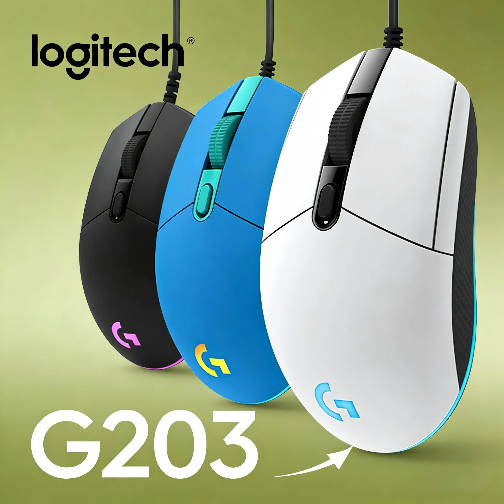 Logitech G203 Gaming Mouse Wired, 6 Custom Buttons, Multi-Color, Boost Your Gaming & Work Speed
Logitech G203 Gaming Mouse Wired, 6 Custom Buttons, Multi-Color, Boost Your Gaming & Work Speed