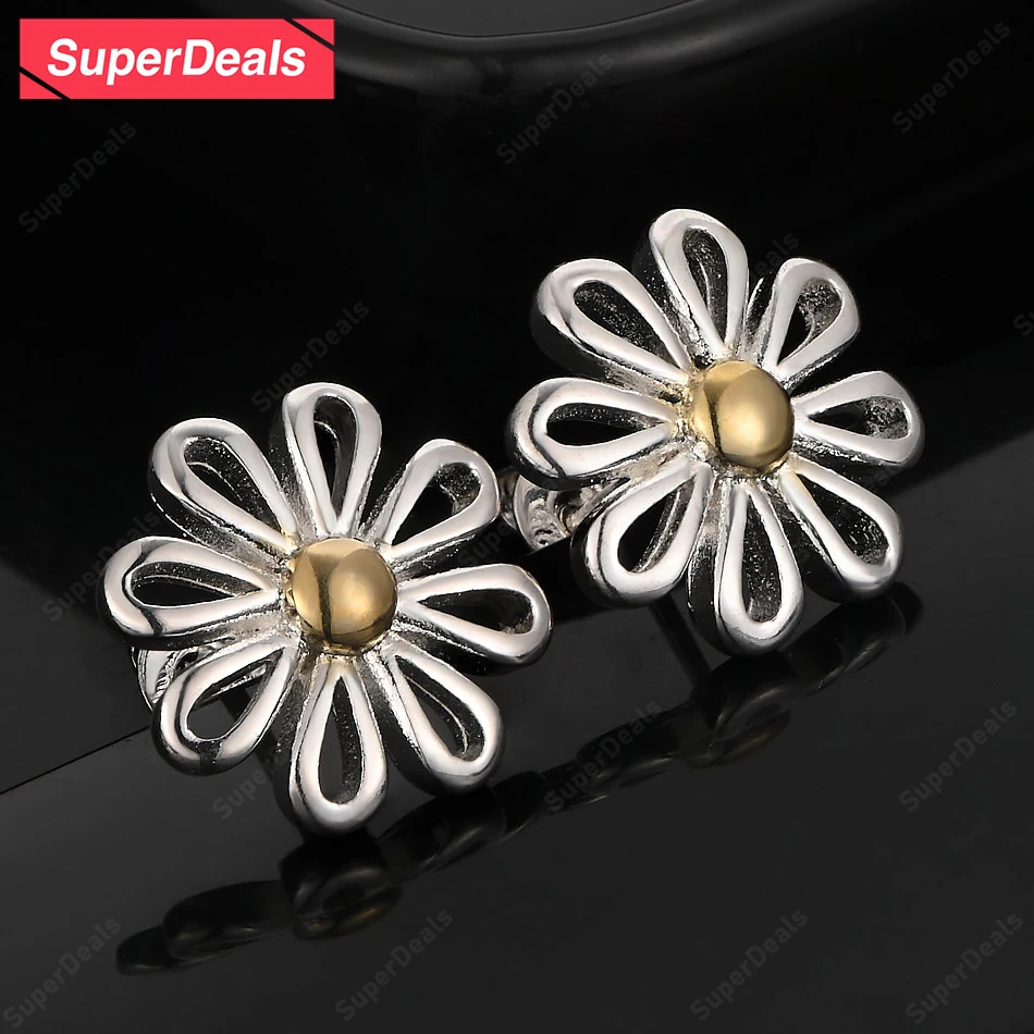 Серьги-гвоздики SuperDeals из стерлингового серебра 925 пробы с красивой ромашкой, женские вечерние модные элегантные ювелирные изделия, подарок на свадьбу, банкет, аксессуары
Серьги-гвоздики SuperDeals из стерлингового серебра 925 пробы с красивой ромашкой, женские вечерние модные элегантные ювелирные изделия, подарок на свадьбу, банкет, аксессуары