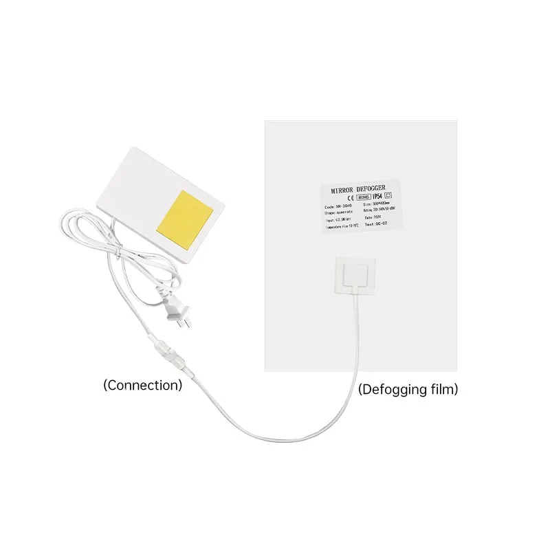220V PET mirror defogger pad and touch switch, suitable for bathroom mirrors, with defogger function
220V PET mirror defogger pad and touch switch, suitable for bathroom mirrors, with defogger function