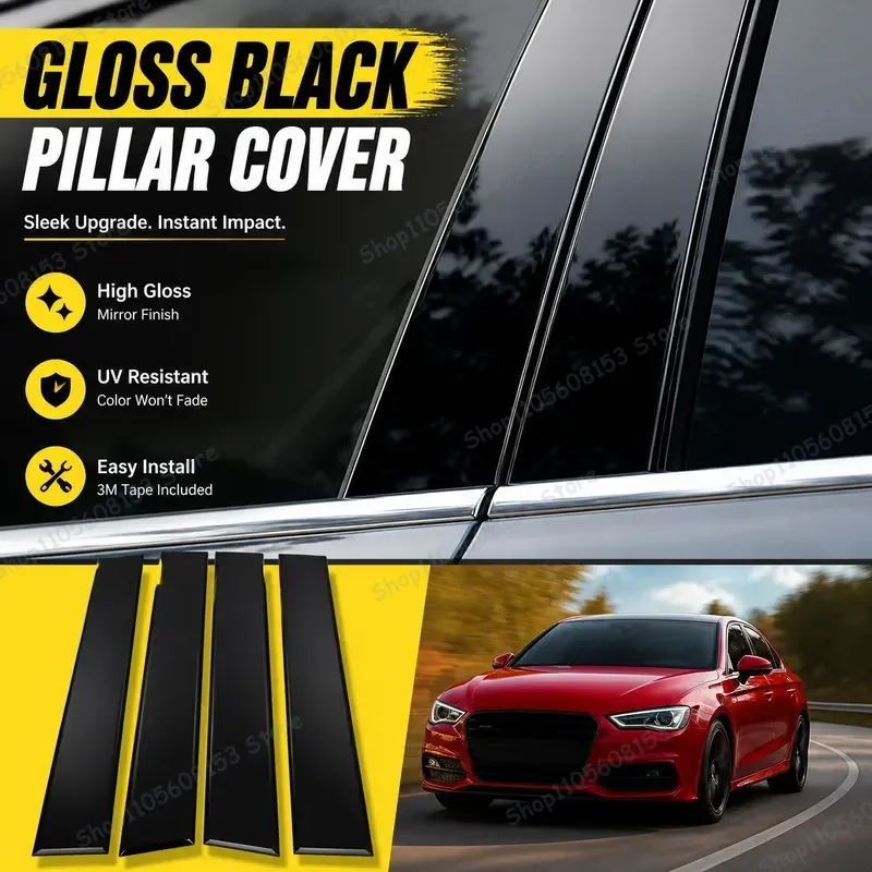 For Audi A3 S3 RS3 4dr 8P 2003–2013 Window Trim Cover Set for B C Pillar Center Post Film Sticker Interior Car Accessory
For Audi A3 S3 RS3 4dr 8P 2003–2013 Window Trim Cover Set for B C Pillar Center Post Film Sticker Interior Car Accessory