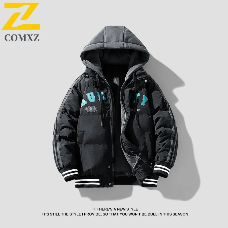 COMXZ 2025 Mens Thickened Hooded Cotton Jacket American Style Casual Waterproof Windproof Outdoor Sports Winter Puffer Coat
COMXZ 2025 Mens Thickened Hooded Cotton Jacket American Style Casual Waterproof Windproof Outdoor Sports Winter Puffer Coat
