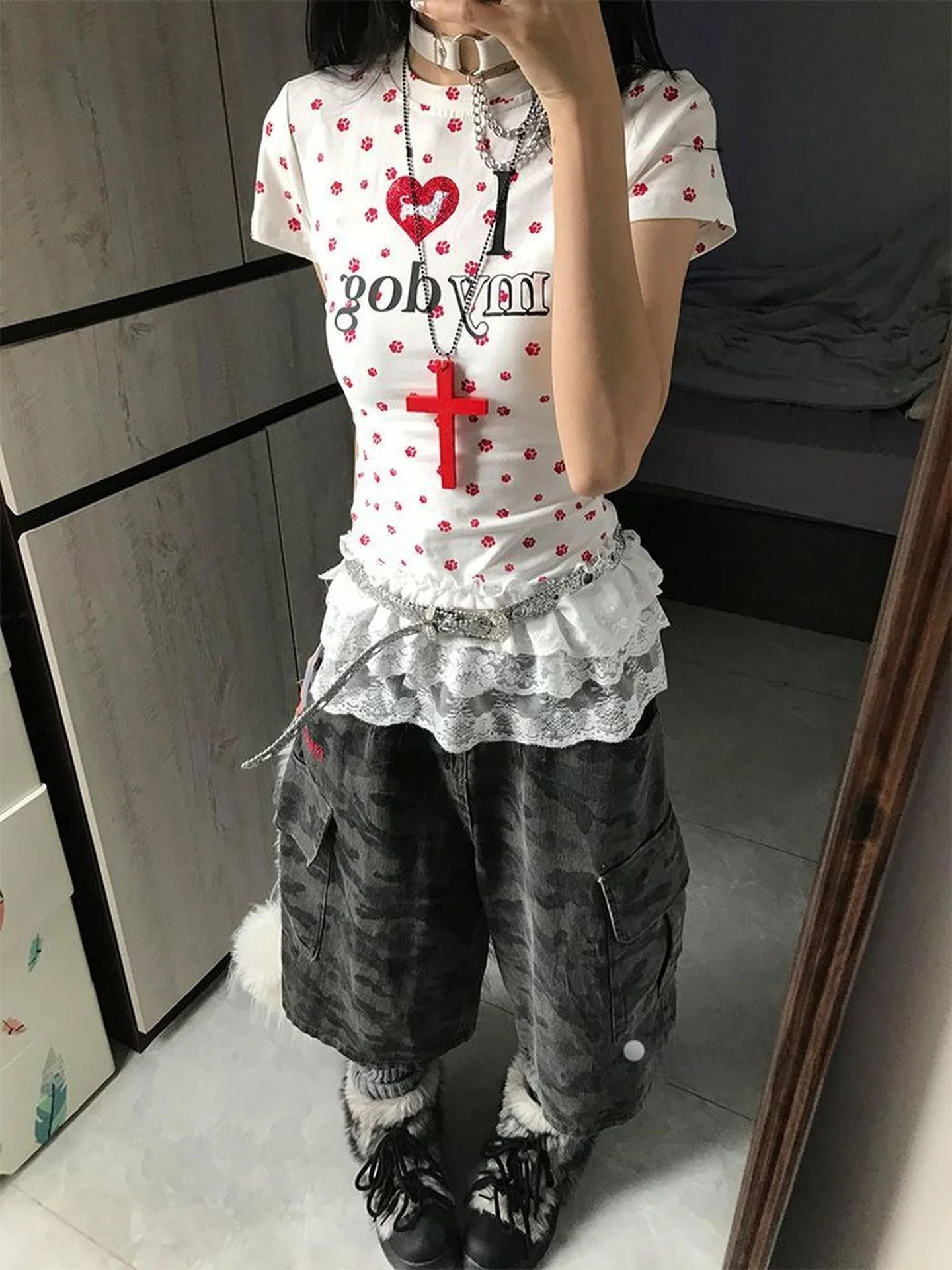 plus Size Camouflage Pocket Seven-Foot Jeans Women's Loose Wide Leg Workwear Trousers American Style Summer New Arrival
plus Size Camouflage Pocket Seven-Foot Jeans Women's Loose Wide Leg Workwear Trousers American Style Summer New Arrival