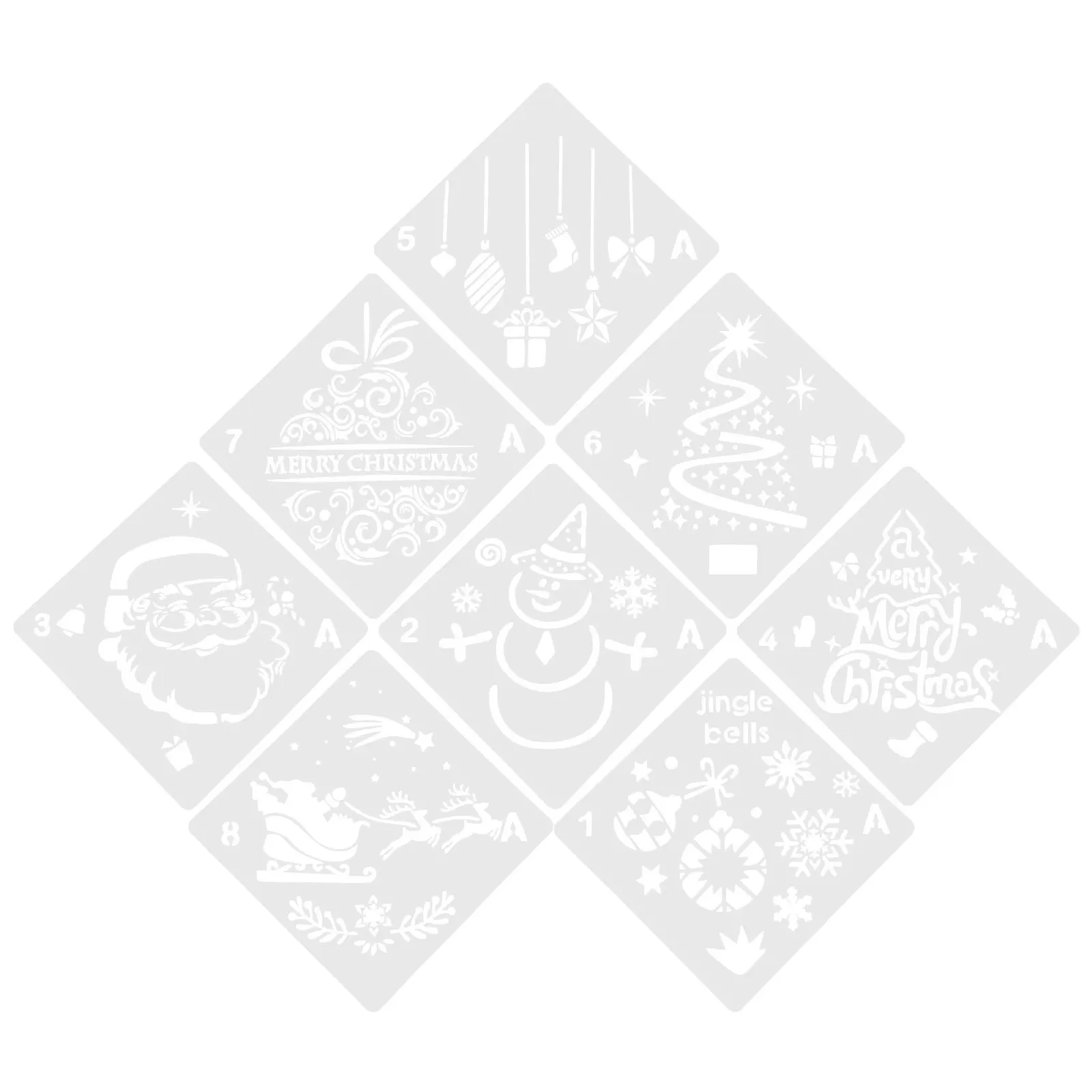 1Set Christmas Painting Template Multi-Function Reusable Spray Stencil for DIY Graffiti Decorative Art Projects Wear-Resistant
1Set Christmas Painting Template Multi-Function Reusable Spray Stencil for DIY Graffiti Decorative Art Projects Wear-Resistant