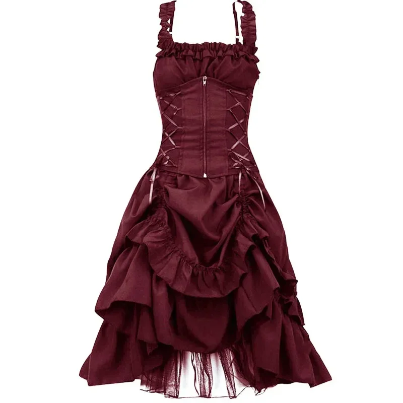 Victorian Medieval Style Long Ball Gown Cosplay Costume for Women in 2024 European and American Fashion
Victorian Medieval Style Long Ball Gown Cosplay Costume for Women in 2024 European and American Fashion
