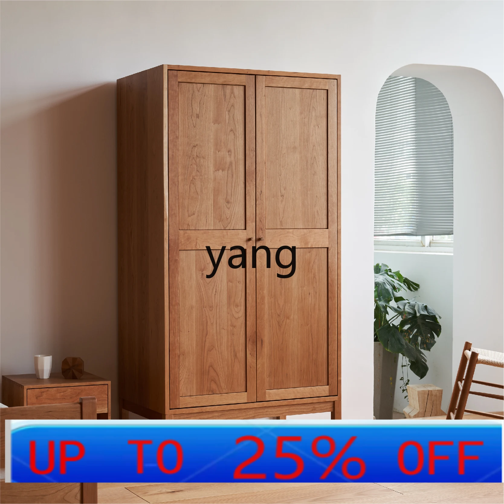 LMM high-footed wardrobe solid wood cherry wood modern simple bedroom storage home
LMM high-footed wardrobe solid wood cherry wood modern simple bedroom storage home