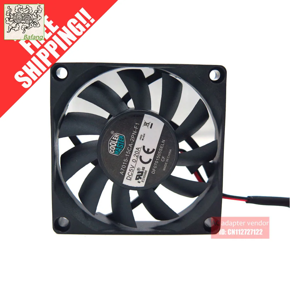 Jinlingge для Cooler Master, бесшумный охлаждающий вентилятор 7 см 7015 A7015-15CA-2PN-F1
Jinlingge для Cooler Master, бесшумный охлаждающий вентилятор 7 см 7015 A7015-15CA-2PN-F1