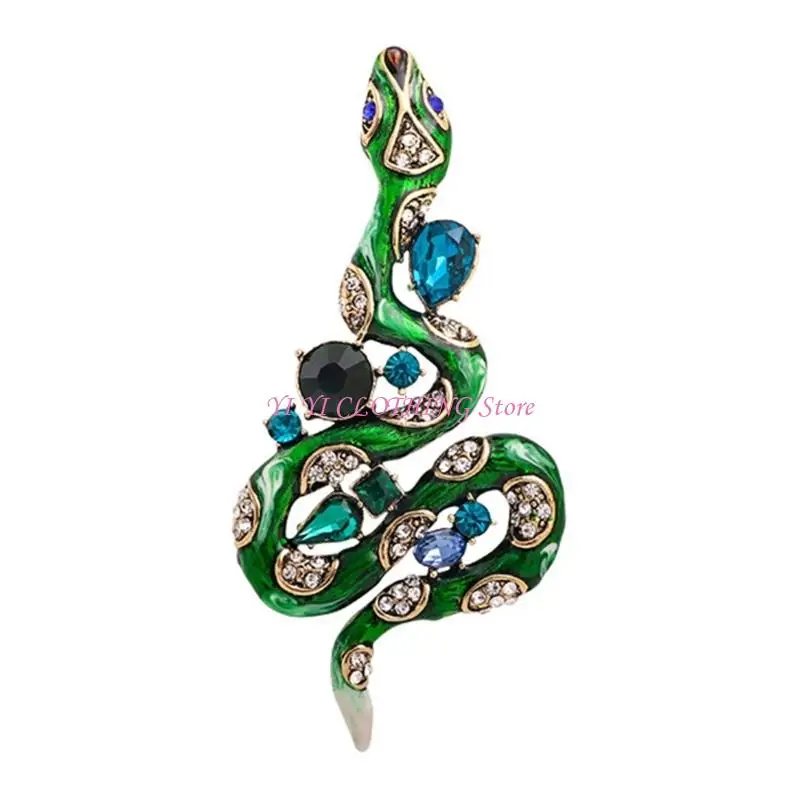 N5KF Stylish Rhinestones Snake Brooch Charm Badge Pin for 2025 Zodiacal Year Enthusiasts
N5KF Stylish Rhinestones Snake Brooch Charm Badge Pin for 2025 Zodiacal Year Enthusiasts