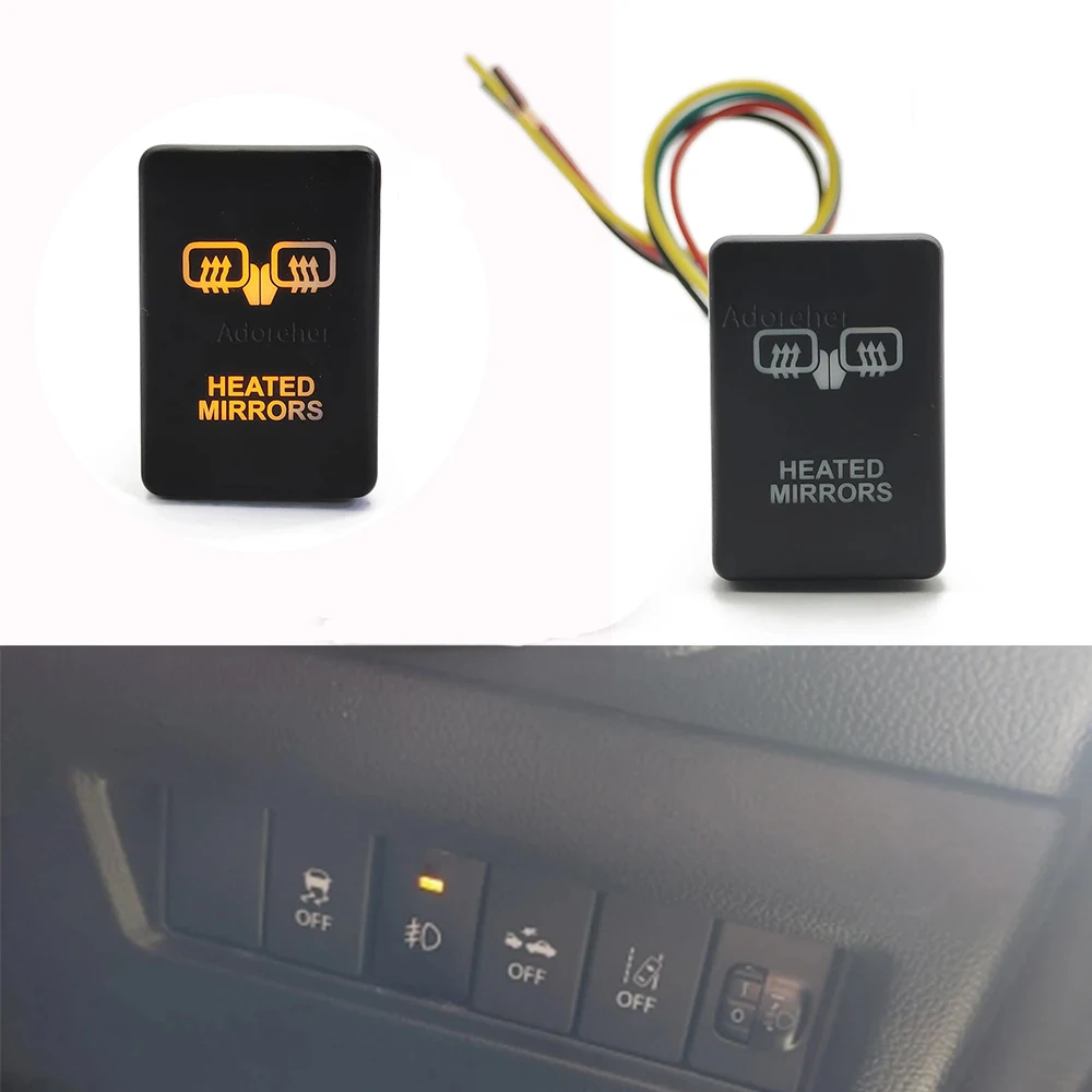 Orange Light Car Power on Off Heated Mirrors Button Switch with Wire for Toyota Prado
Orange Light Car Power on Off Heated Mirrors Button Switch with Wire for Toyota Prado