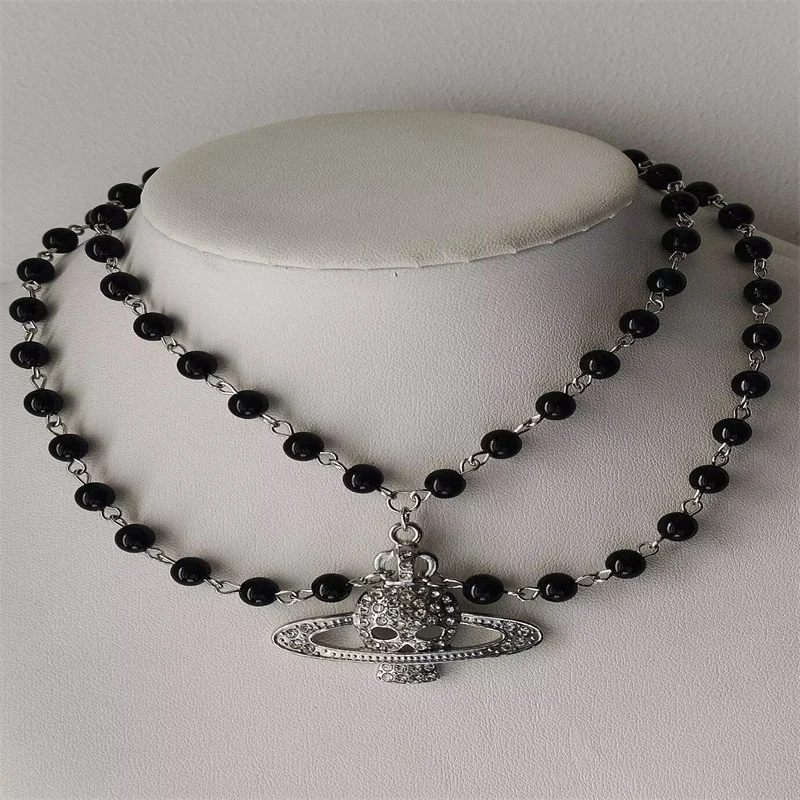 Y2K Crystal Skull Pendant Necklaces Punk Charms Black Beads Necklace Women Chains Choker Goth Jewelry Grunge Accessories
Y2K Crystal Skull Pendant Necklaces Punk Charms Black Beads Necklace Women Chains Choker Goth Jewelry Grunge Accessories