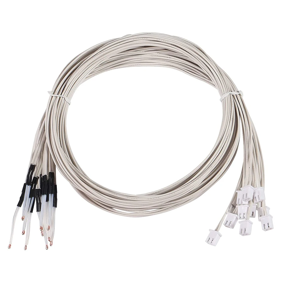 10pcs 100K ohm NTC 3950 Thermistor Temp Sensor Compatible with Creality Ender 3, Ender 3 Pro, CR-10 10S 3D Printer Parts
10pcs 100K ohm NTC 3950 Thermistor Temp Sensor Compatible with Creality Ender 3, Ender 3 Pro, CR-10 10S 3D Printer Parts