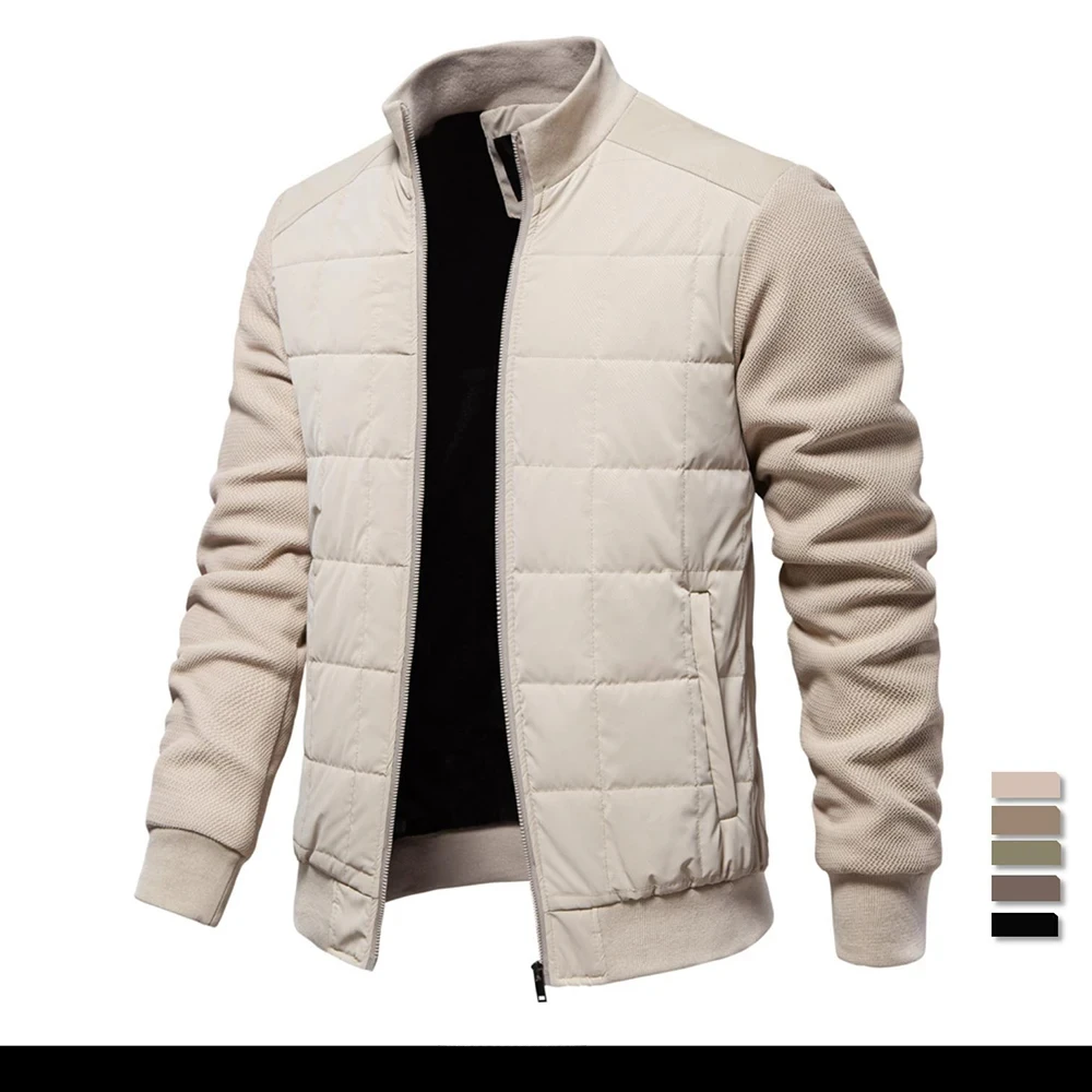 Mens Winter Warm Thick Fleece Lined Jackets Patchwork Plaid Stand Collar Fashion Jacket Coat for Men
Mens Winter Warm Thick Fleece Lined Jackets Patchwork Plaid Stand Collar Fashion Jacket Coat for Men