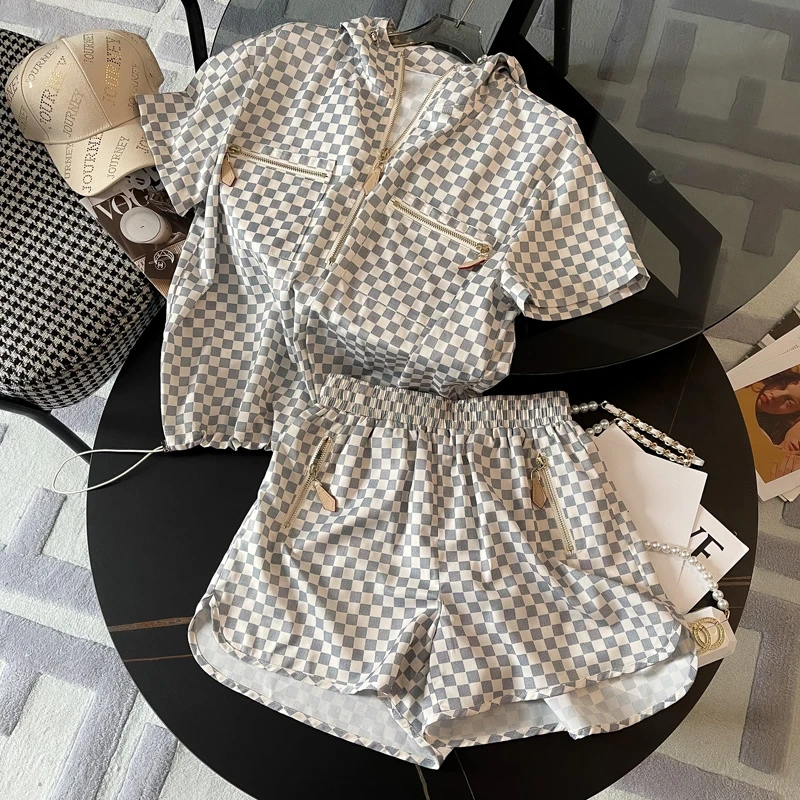 2 Piece Sets Womens Outfits Summer 2025 Streetwear Lapel Cardigan Short Sleeve Top+Shorts Sportswear костюм женский летний
2 Piece Sets Womens Outfits Summer 2025 Streetwear Lapel Cardigan Short Sleeve Top+Shorts Sportswear костюм женский летний