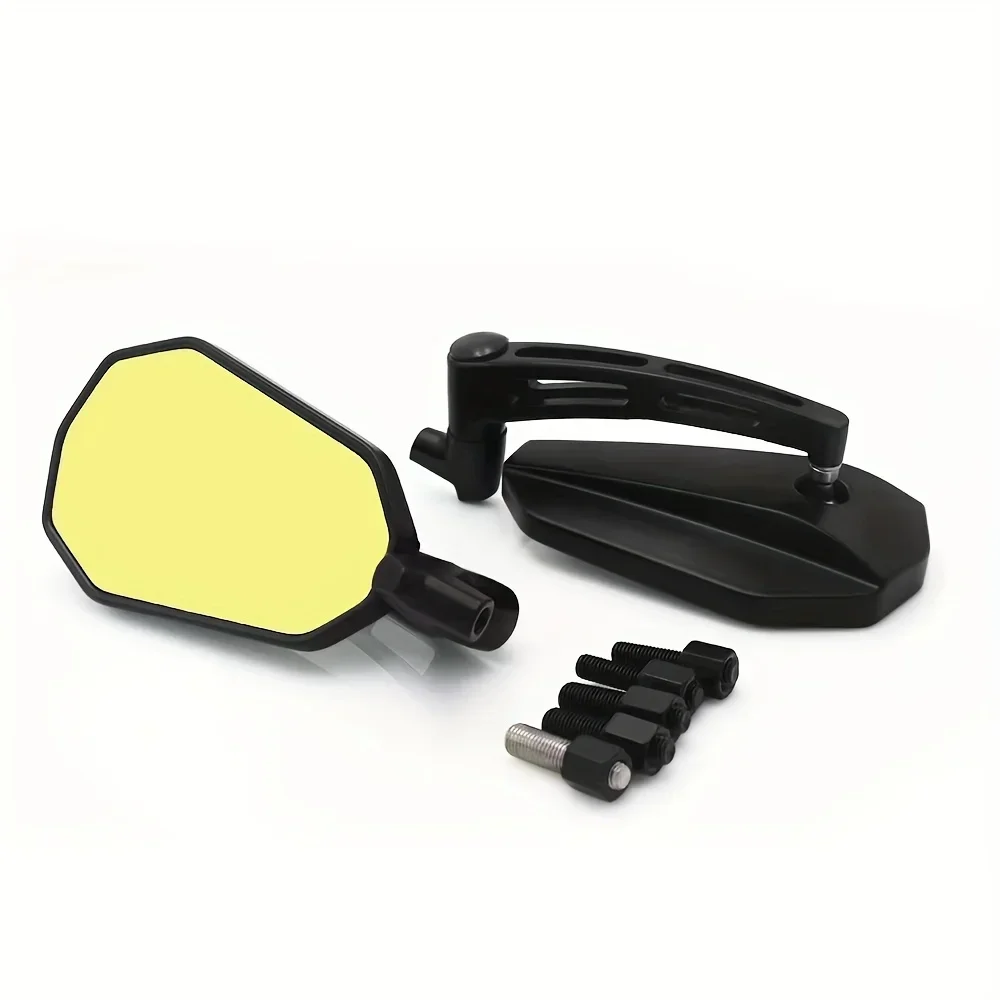 Vintage Motorcycle Mirrors, Amber Anti-Glare Lens - CNC Aluminum 360° Adjustable Universal Fit for Cafe Racer/Chopper
Vintage Motorcycle Mirrors, Amber Anti-Glare Lens - CNC Aluminum 360° Adjustable Universal Fit for Cafe Racer/Chopper