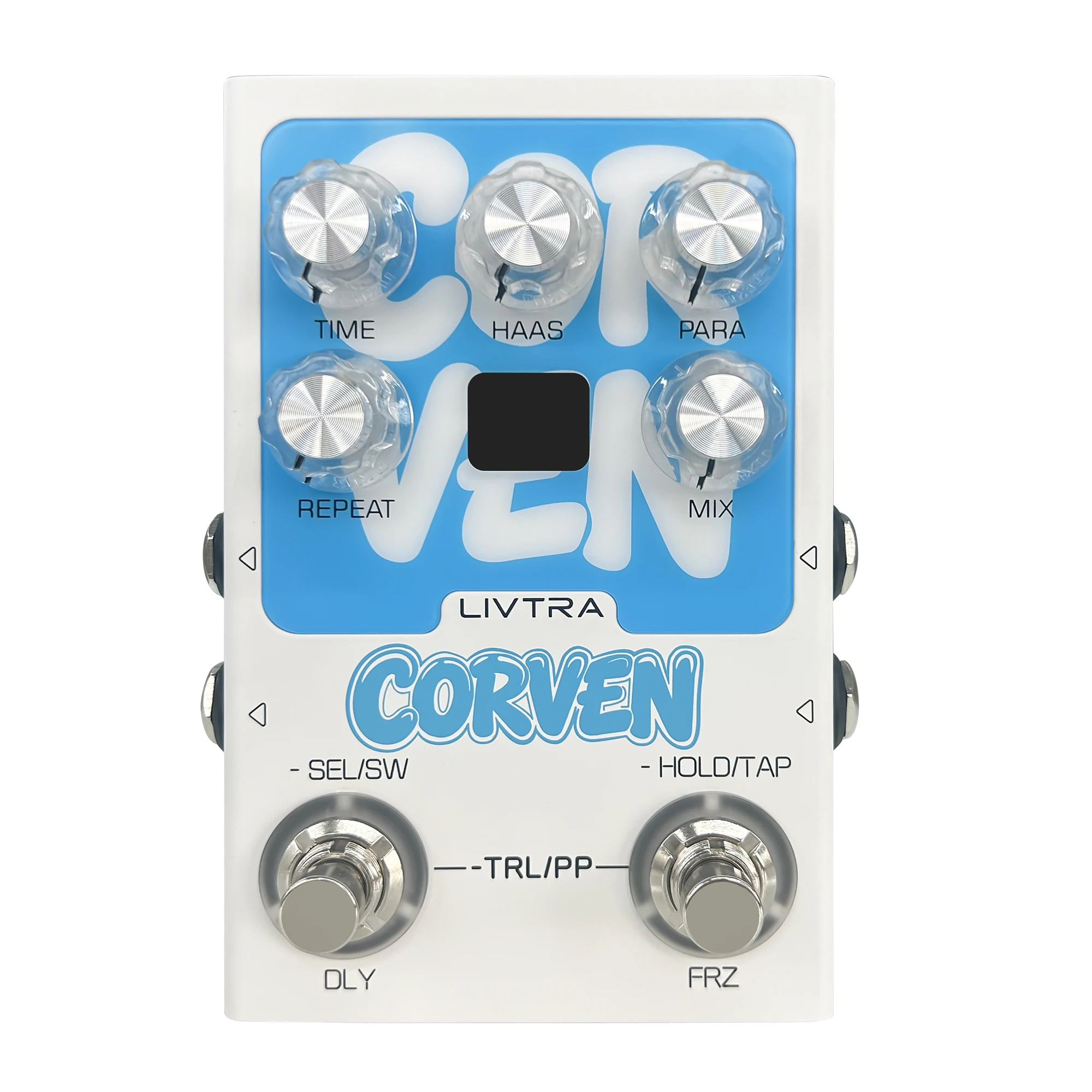 LIVTRA CORVEN Stereo Delay Guitar Pedal,9 Algorithms,True Stereo I/O,Tap Tempo,Freeze Function,USB Recording for Electric Guitar
LIVTRA CORVEN Stereo Delay Guitar Pedal,9 Algorithms,True Stereo I/O,Tap Tempo,Freeze Function,USB Recording for Electric Guitar