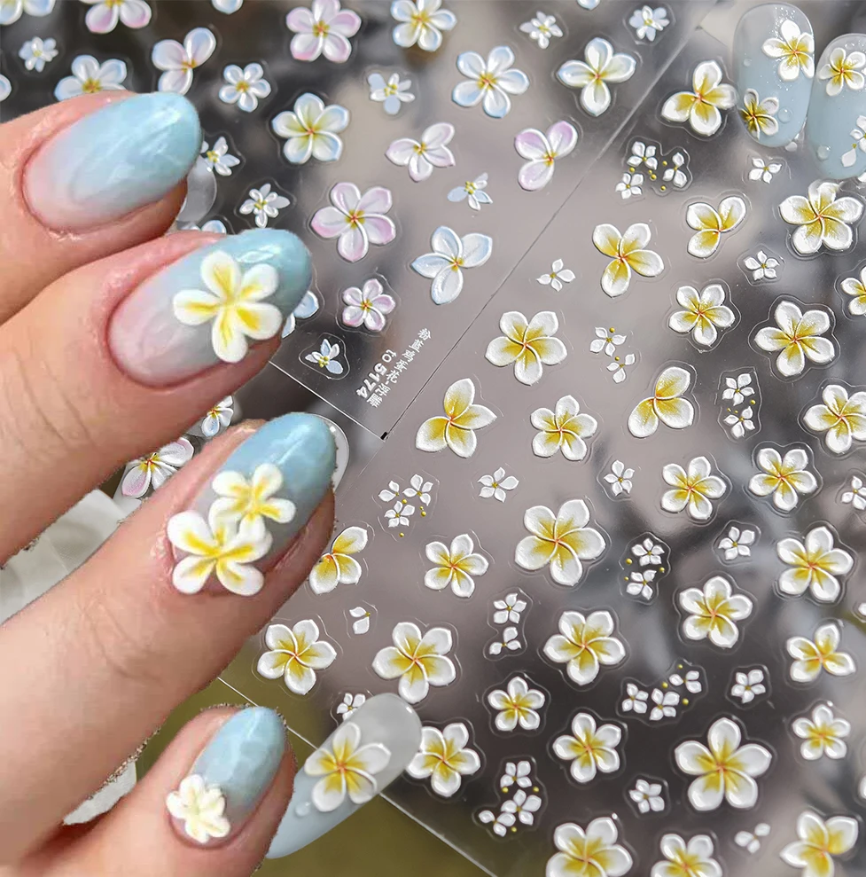 1pc 5D Cute Vibrant Yellow Frangipani Flower Nail Art Stickers Petal Embossed Floral Nail Art Decorations Manicure Decals
1pc 5D Cute Vibrant Yellow Frangipani Flower Nail Art Stickers Petal Embossed Floral Nail Art Decorations Manicure Decals