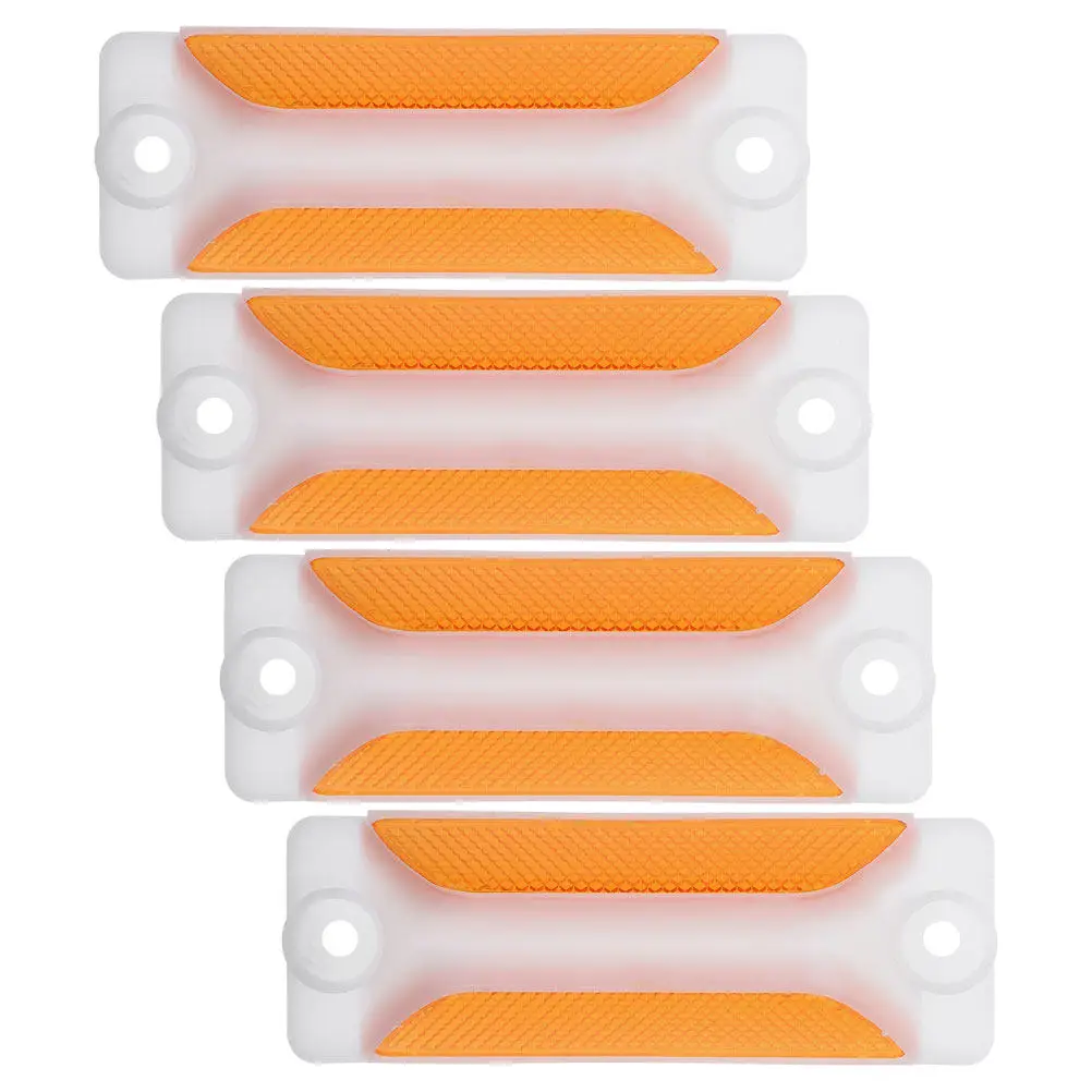 Комплект из 4 светоотражающих поликарбонатных прямоугольных дорожных маркеров для безопасности на въездах, ограждений и обочинах дорог
Комплект из 4 светоотражающих поликарбонатных прямоугольных дорожных маркеров для безопасности на въездах, ограждений и обочинах дорог