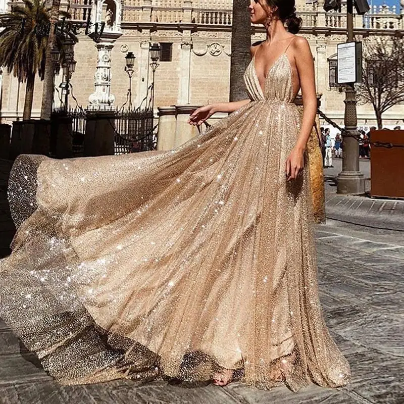 2023 Ladies Elegant Sequins Banquet Wedding Dress Sexy Sling V-Neck High Waist Maxi Dress Women Fashion Shiny A-Line Long Dress
2023 Ladies Elegant Sequins Banquet Wedding Dress Sexy Sling V-Neck High Waist Maxi Dress Women Fashion Shiny A-Line Long Dress