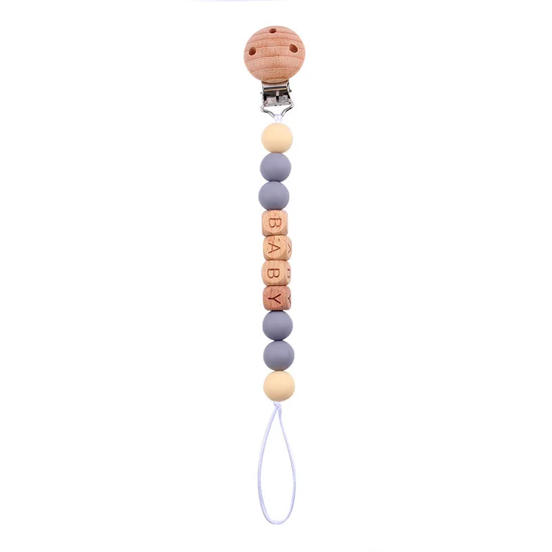 Universal Pacifier Clip, Soft Silicone Beads & Wood Pacifier Holder, Non-Toxic Binky Leash for Teething Toys
Universal Pacifier Clip, Soft Silicone Beads & Wood Pacifier Holder, Non-Toxic Binky Leash for Teething Toys
