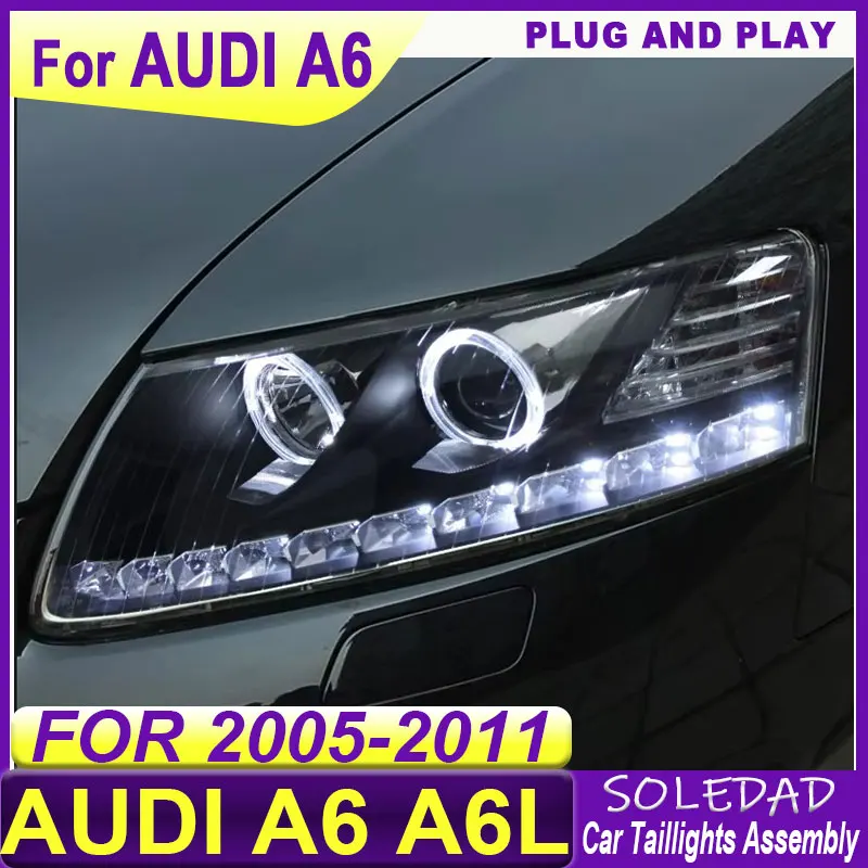 Car Headlights for Audi A6 A6L LED Headlight 2005-2011 Head Lamp Drl Projector Lens Automotive Accessories Plug and play
Car Headlights for Audi A6 A6L LED Headlight 2005-2011 Head Lamp Drl Projector Lens Automotive Accessories Plug and play