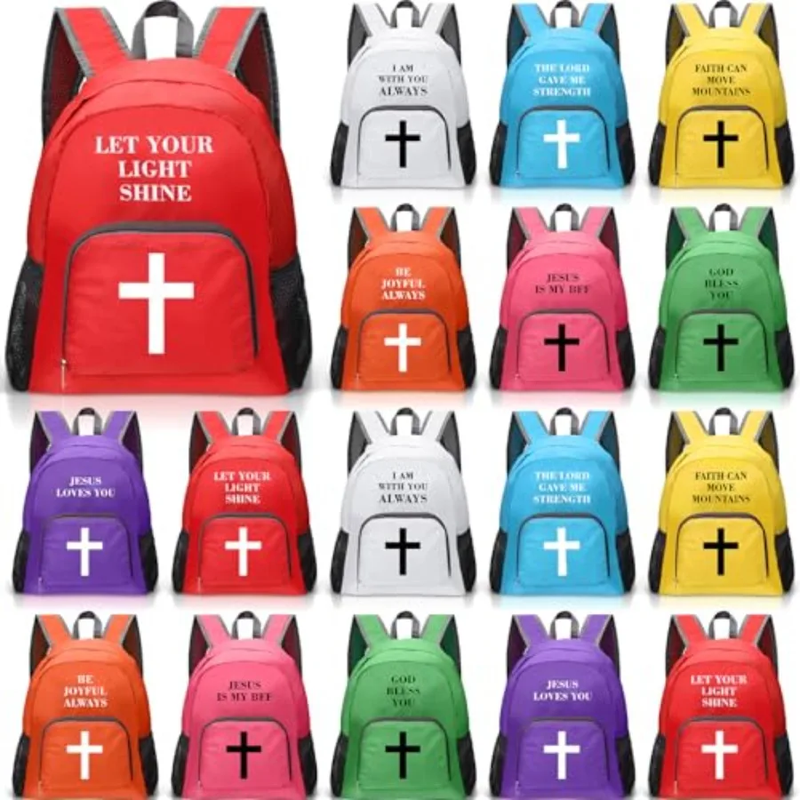 Pack Christian Gifts Backpacks 17" Bible Verse Backpack Bulk Inspirational Religious Gift for School Students
Pack Christian Gifts Backpacks 17" Bible Verse Backpack Bulk Inspirational Religious Gift for School Students